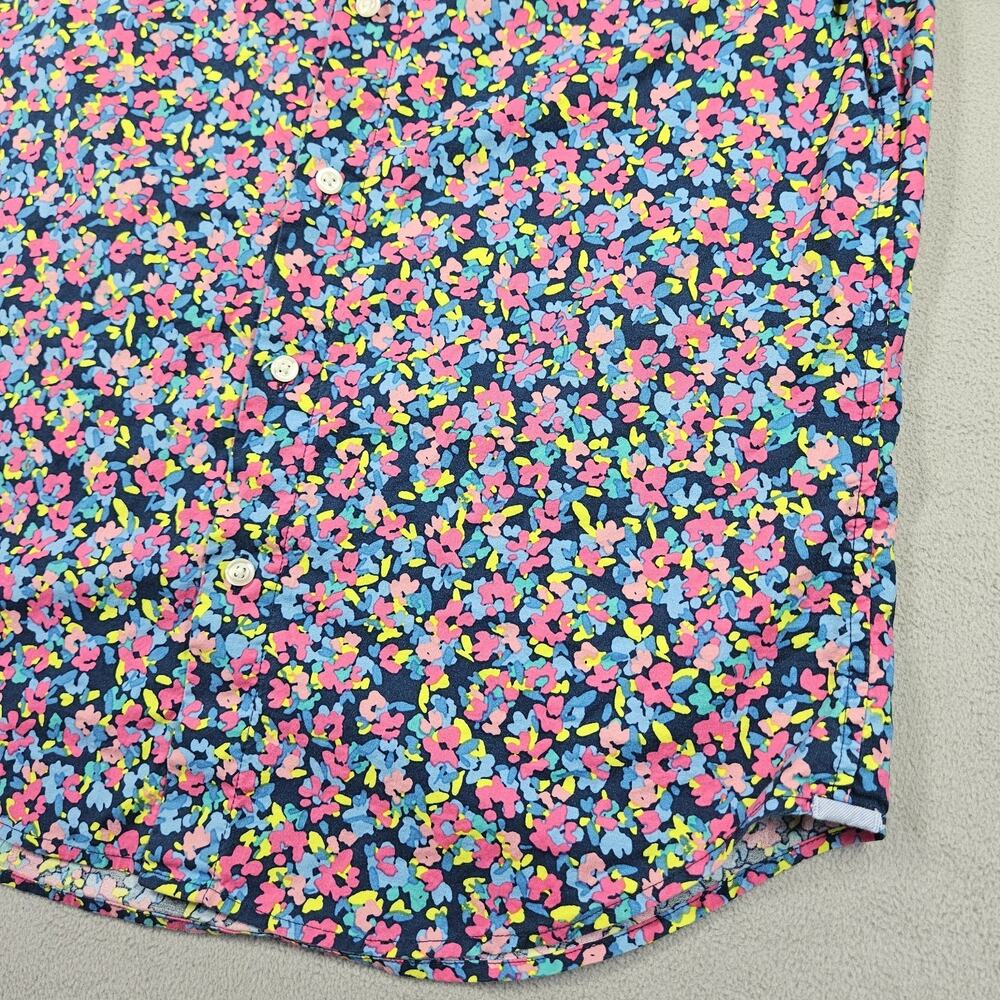 Bonobos Button Down Shirt Mens Medium Stretch Slim Fit Floral Short Sleeve Prep - Picture 3 of 12
